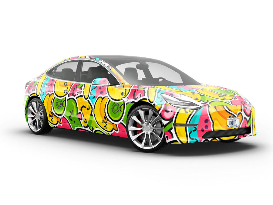 Naturally Sweet Sticker Bomb Vehicle Vinyl Wrap
