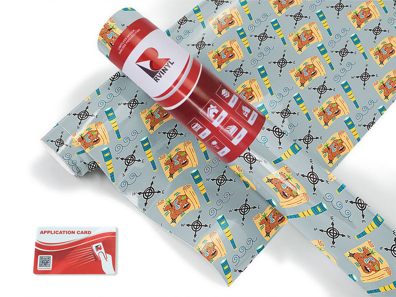 nautical navigation pirate Craft Vinyl Roll