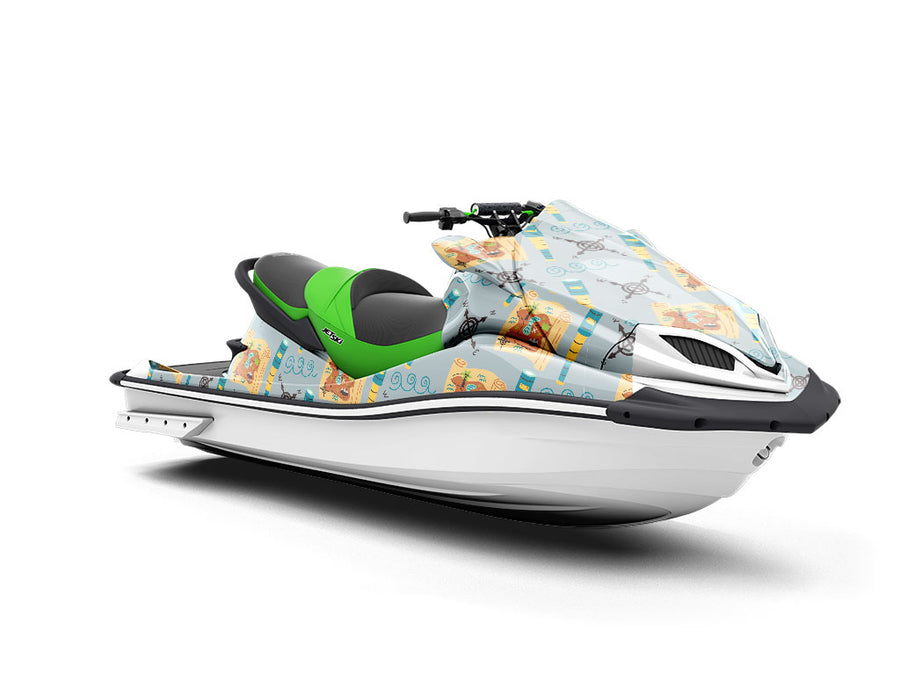 Nautical Navigation Pirate Jet Ski Vinyl Customized Wrap