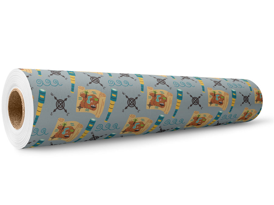 Nautical Navigation Pirate Wrap Film Wholesale Roll~Rwraps Series 914 Digitally Printed Vinyl Roll~5