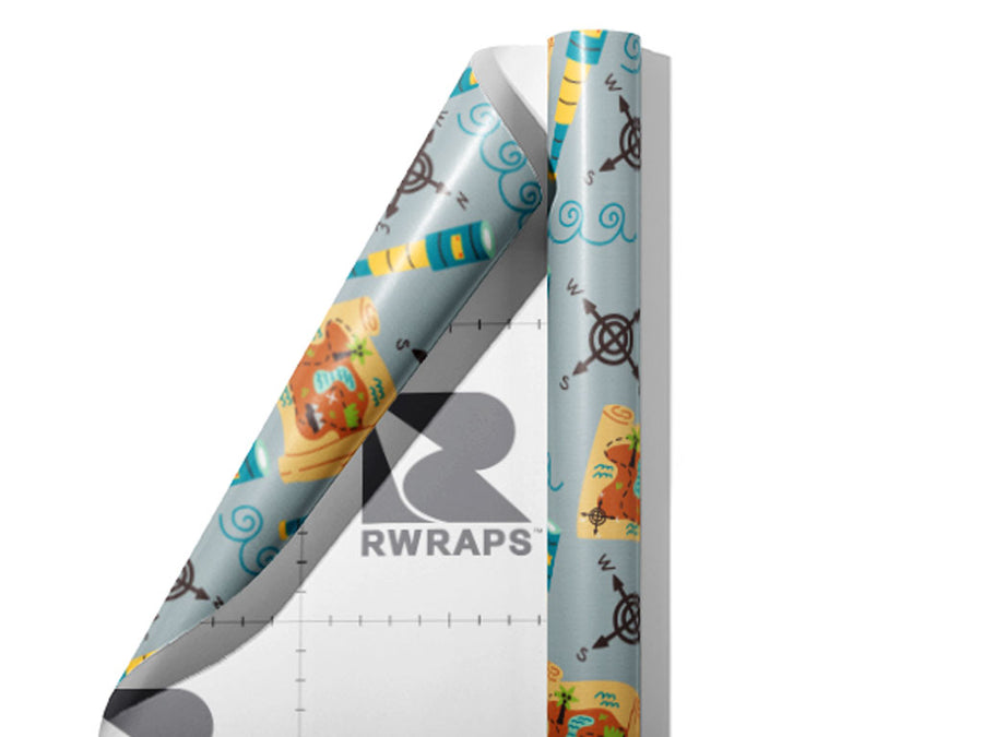Nautical Navigation Pirate Wrap Film Sheets~Rwraps Series 914 Nautical Navigation Pirate Scrolled Sheet~3