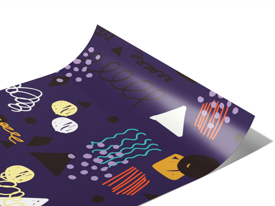 Navy Awoken Abstract Vinyl Wraps~Rwraps Series 914 Digitally Printed Vinyl Wrap~0