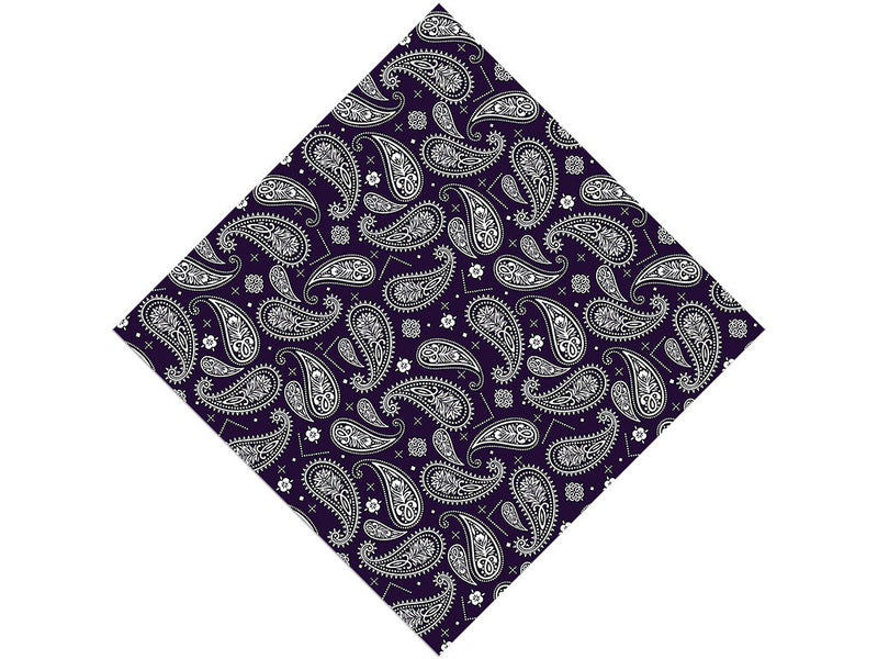 Navy Blues Paisley Vinyl Wrap Pattern