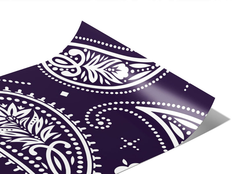Navy Blues Paisley Vinyl Wraps~Rwraps Series 914 Digitally Printed Vinyl Wrap~0