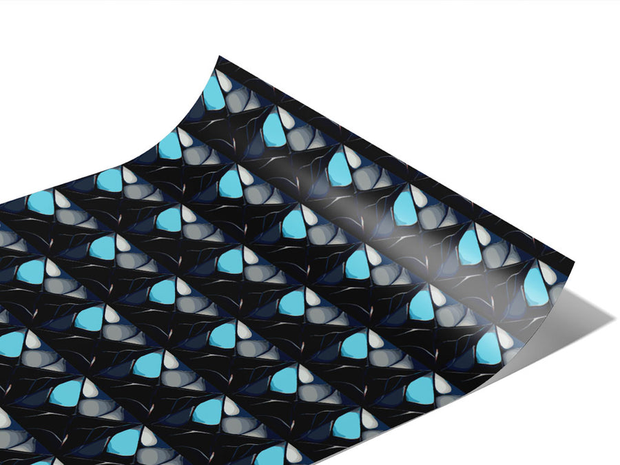 Navy Square Tile Vinyl Wraps~Rwraps Series 914 Digitally Printed Vinyl Wrap~1