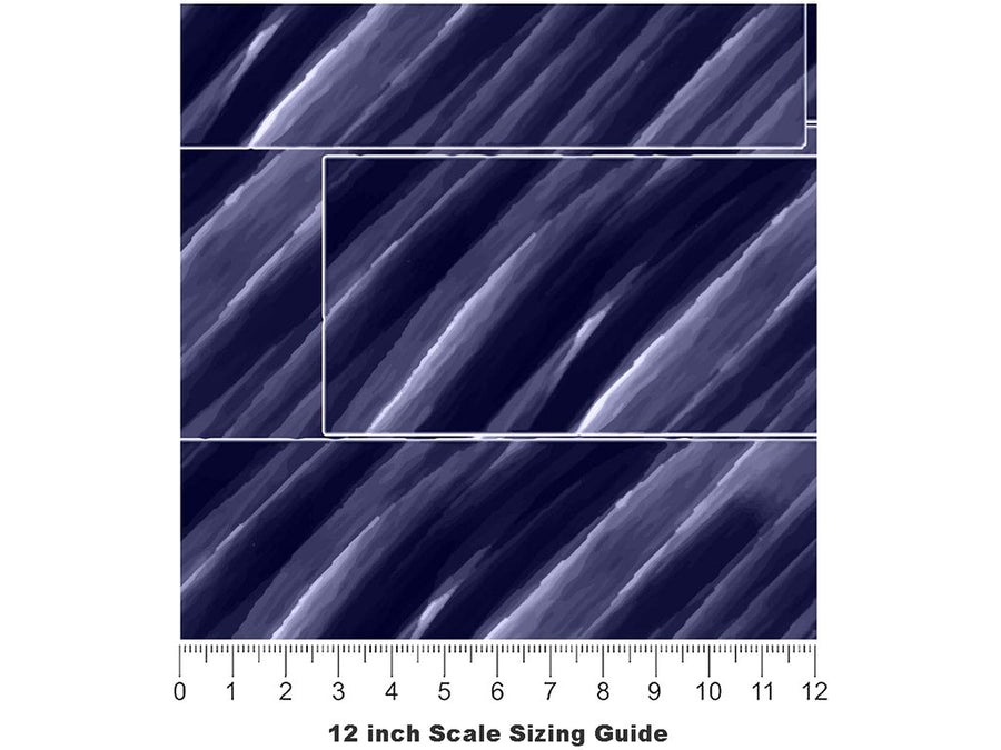 Navy Tile Vinyl Film Pattern Size 12 inch Scale~Rwraps Navy Tile Sizing Chart~3