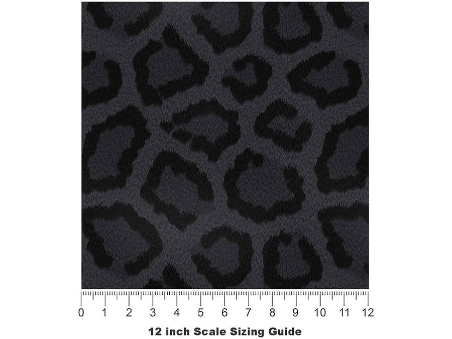 Negro Panther Vinyl Film Pattern Size 12 inch Scale~Rwraps Negro Panther Sizing Chart~3