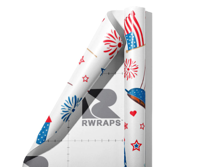 Neighborhood Cookout Americana Wrap Film Sheets~Rwraps Series 914 Neighborhood Cookout Americana Scrolled Sheet~4