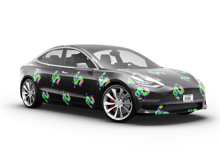 Neon Aggression Fantasy Vehicle Vinyl Wrap