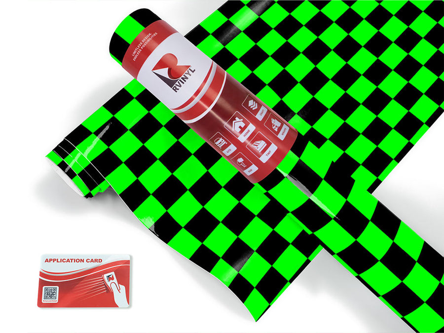 neon checkered Craft Vinyl Roll