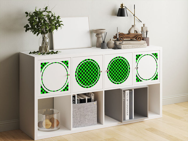 neon checkered DIY Furniture Stickers