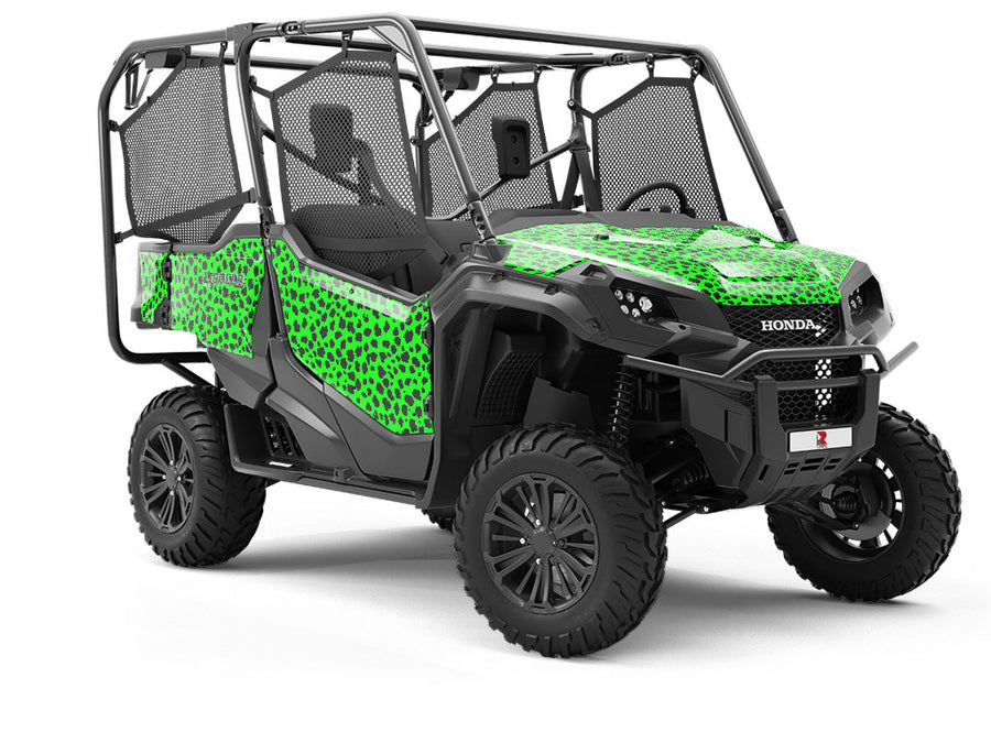 Neon Cheetah Utility Vehicle Vinyl Wrap