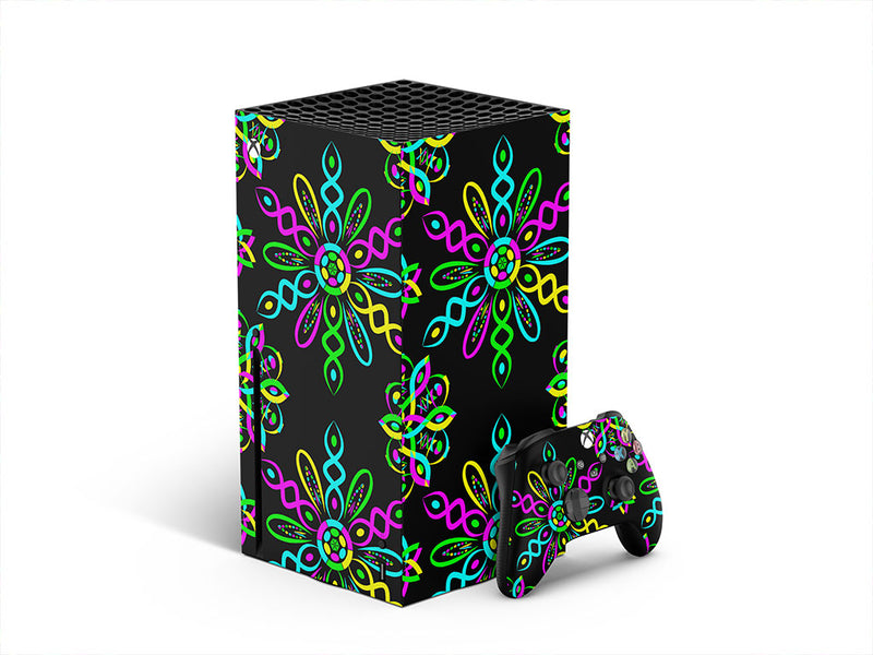 neon dna mandala XBOX DIY Decal