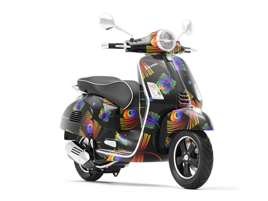 Neon Eyes Birds Vespa Scooter Wrap Film