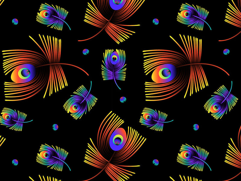 Neon Eyes Birds Vinyl Wrap Pattern~Rwraps Series 914 Digitally Printed Vinyl Wrap~0