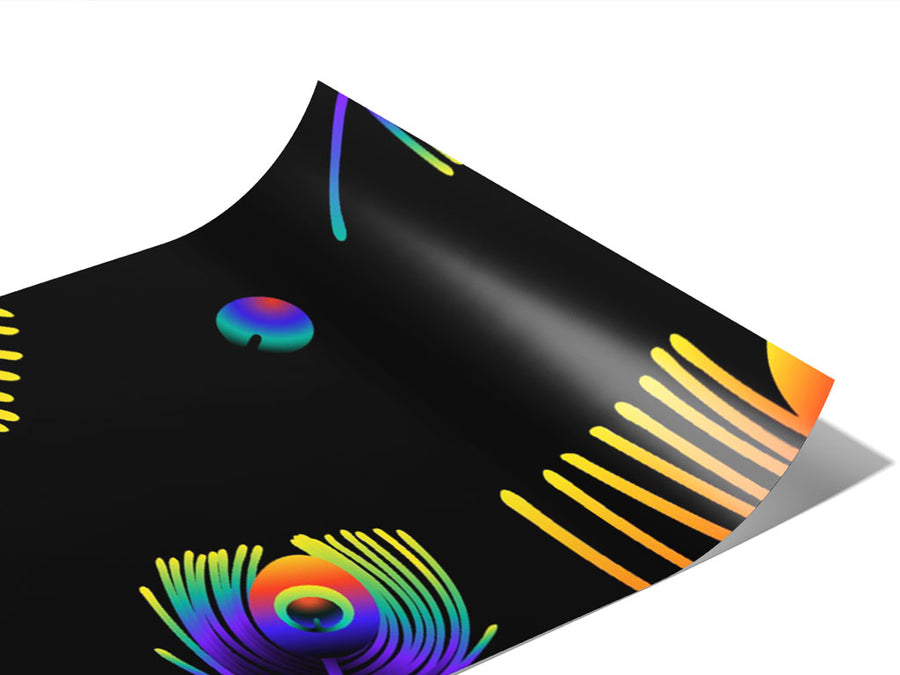 Neon Eyes Birds Vinyl Wraps~Rwraps Series 914 Digitally Printed Vinyl Wrap~0
