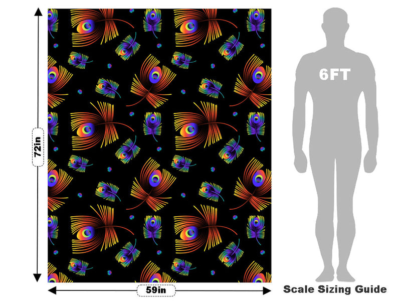Neon Eyes Birds Vehicle Wrap Scale~Rwraps Series 914 Neon Eyes Birds Measurements~1