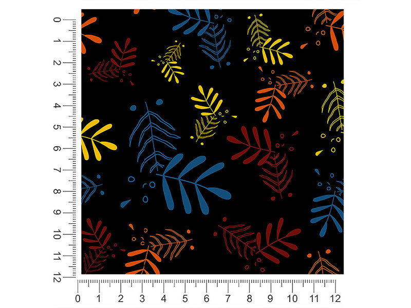 neon fronds floral 1ft x 1ft Craft Sheets