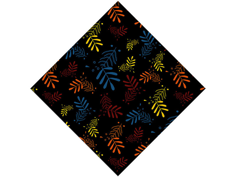 Neon Fronds Floral Vinyl Wrap Pattern