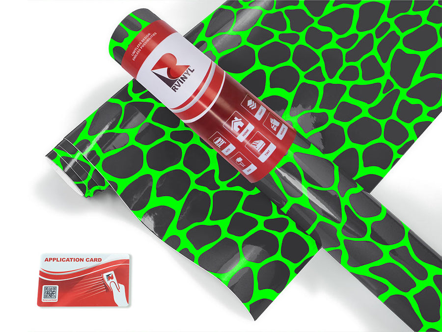 neon giraffe animal print Craft Vinyl Roll