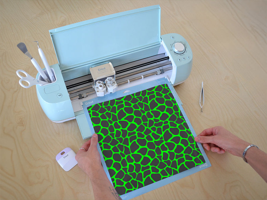 neon giraffe animal print Cricut Compatible Vinyl