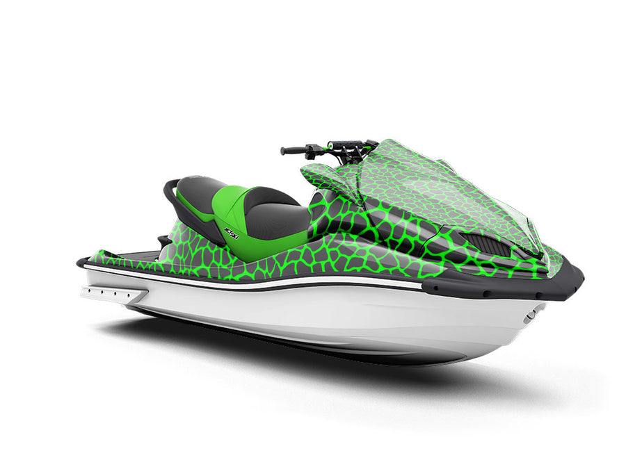 Neon Giraffe Jet Ski Vinyl Customized Wrap