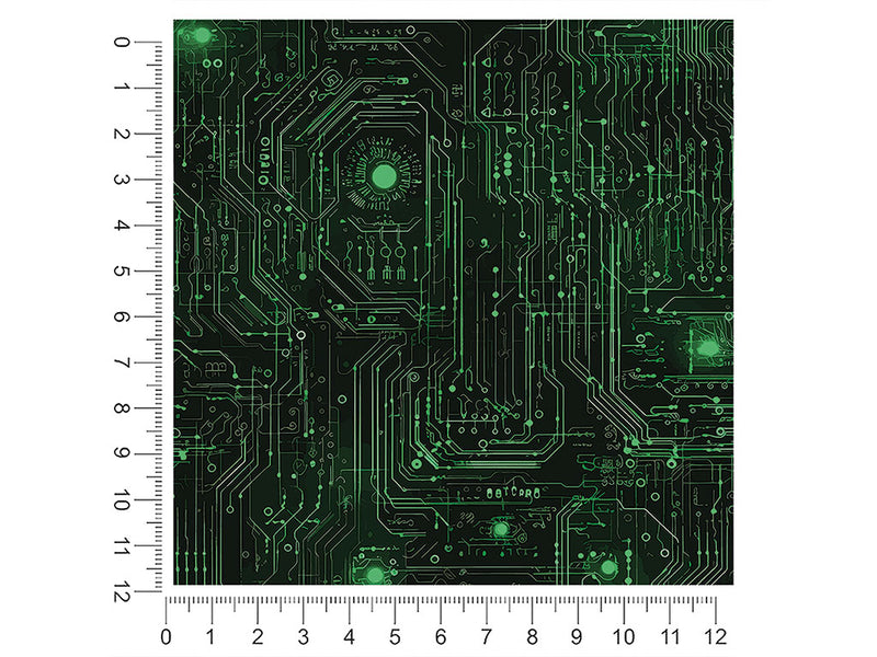 Neon Green Technology Vehicle Wrap Scale~Rwraps Series 914 Neon Green Technology Measurements~2