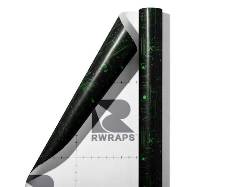 Neon Green Technology Wrap Film Sheets~Rwraps Series 914 Neon Green Technology Scrolled Sheet~4