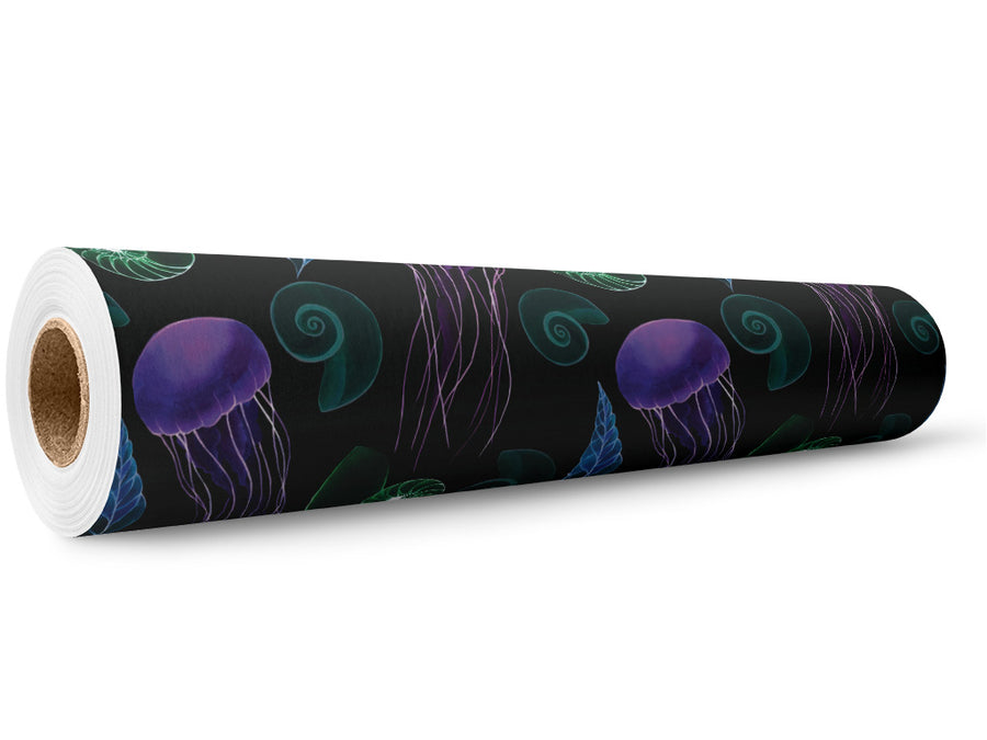 Neon Jellies Marine Life Wrap Film Wholesale Roll~Rwraps Series 914 Digitally Printed Vinyl Roll~5