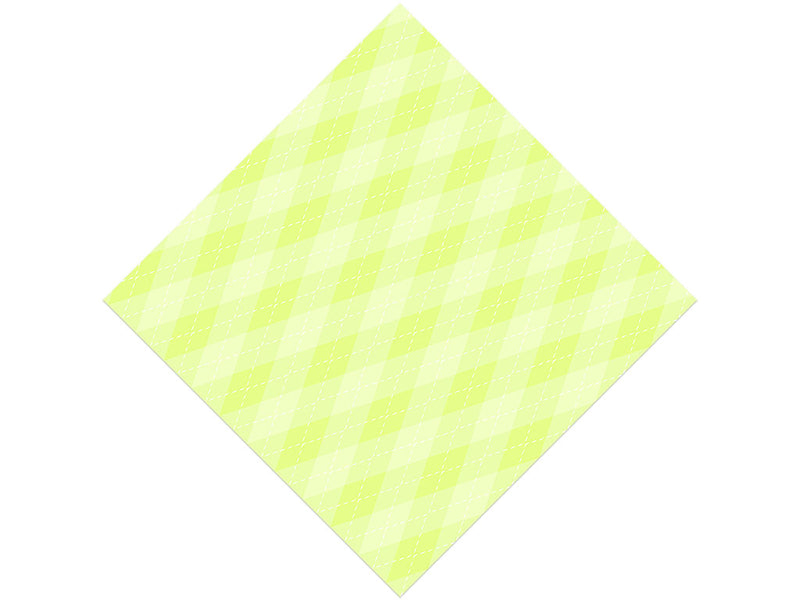 Neon Lemon Argyle Vinyl Wrap Pattern