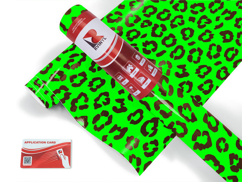neon leopard animal print Craft Vinyl Roll