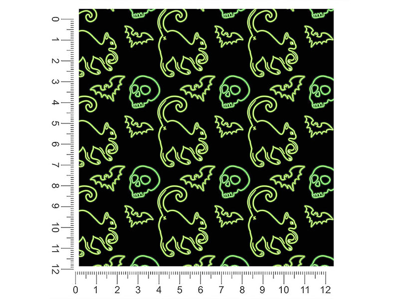 neon omens halloween 1ft x 1ft Craft Sheets