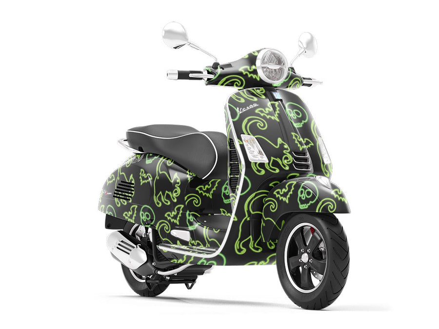 Neon Omens Halloween Vespa Scooter Wrap Film