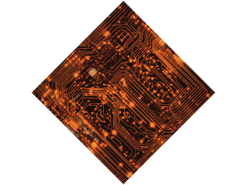 Neon Orange Technology Vinyl Wrap Pattern~Rwraps Series 914 Digitally Printed Vinyl Wrap~0