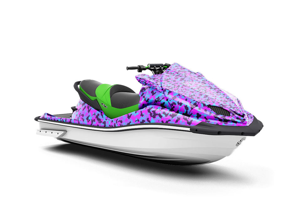 Neon Periwinkle Camouflage Jet Ski Vinyl Customized Wrap