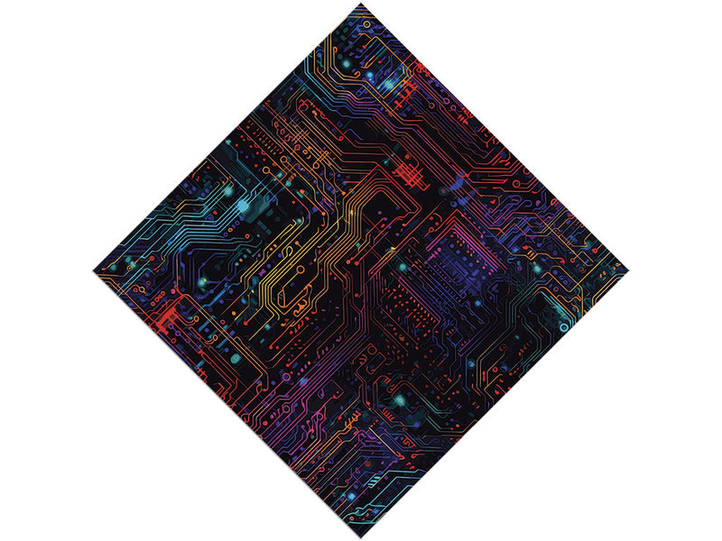 Neon Rainbow Technology Vinyl Wrap Pattern~Rwraps Series 914 Digitally Printed Vinyl Wrap~0