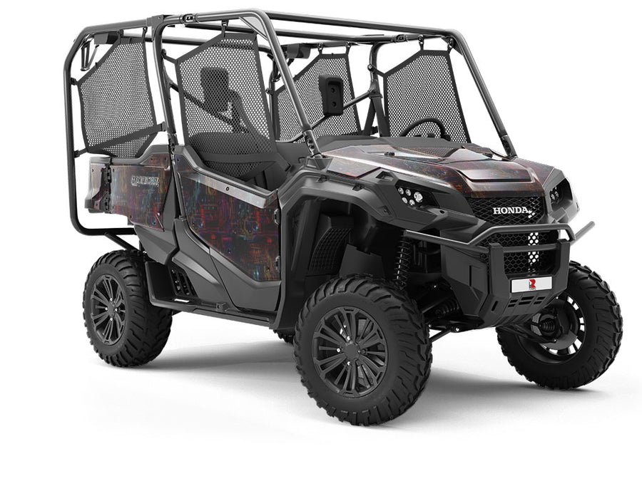 Neon Rainbow Technology Utility Vehicle Vinyl Wrap