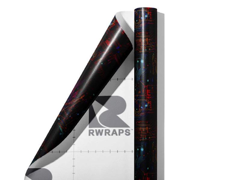 Neon Rainbow Technology Wrap Film Sheets~Rwraps Series 914 Neon Rainbow Technology Scrolled Sheet~4