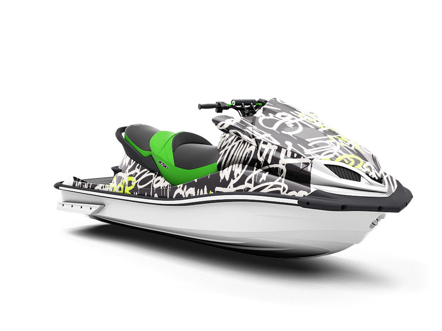 Neon Realness Graffiti Jet Ski Vinyl Customized Wrap