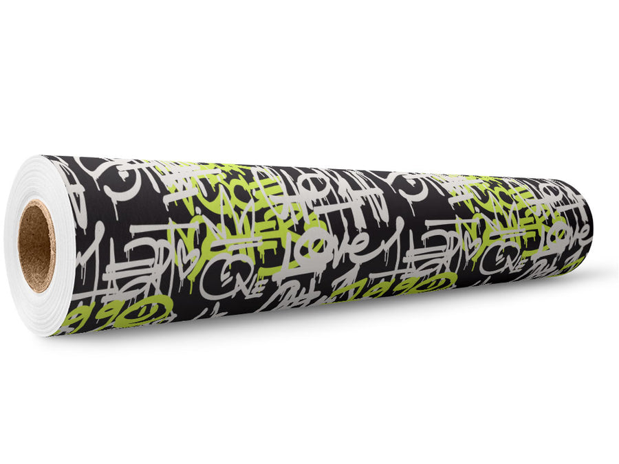 Neon Realness Graffiti Wrap Film Wholesale Roll~Rwraps Series 914 Digitally Printed Vinyl Roll~5