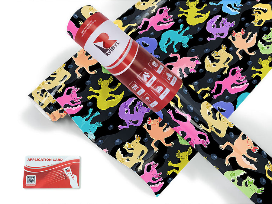 neon salamanders fresh water Craft Vinyl Roll