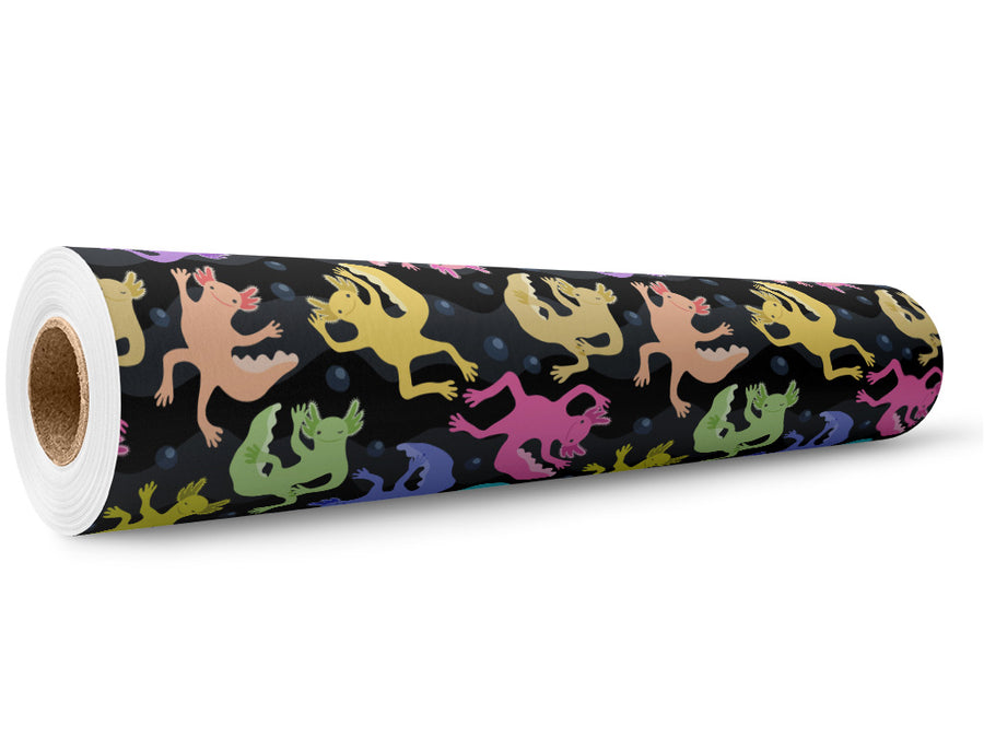 Neon Salamanders Marine Life Wrap Film Wholesale Roll~Rwraps Series 914 Digitally Printed Vinyl Roll~5