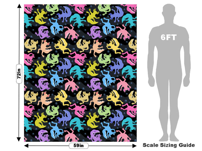 Neon Salamanders Marine Life Vehicle Wrap Scale~Rwraps Series 914 Neon Salamanders Marine Life Measurements~1