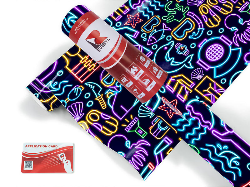 neon scuba sport Craft Vinyl Roll