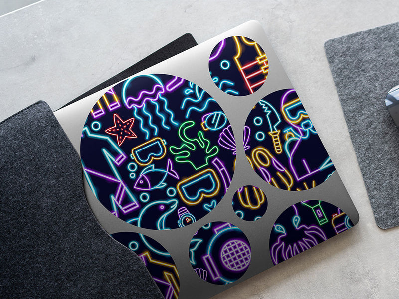 neon scuba sport DIY Laptop Stickers