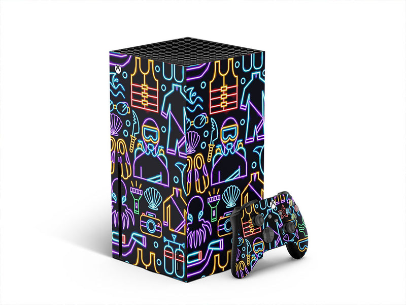 neon scuba sport XBOX DIY Decal