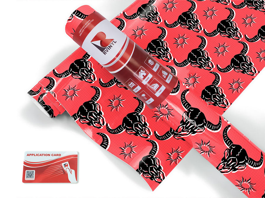 neon skulls animal Craft Vinyl Roll