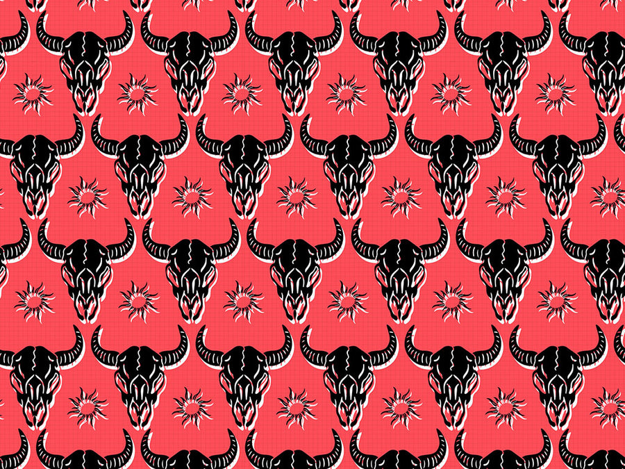 Neon Skulls Animal Vinyl Wrap Pattern~Rwraps Series 914 Digitally Printed Vinyl Wrap~0