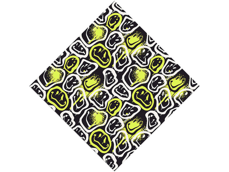 Neon Smiles Graffiti Vinyl Wrap Pattern