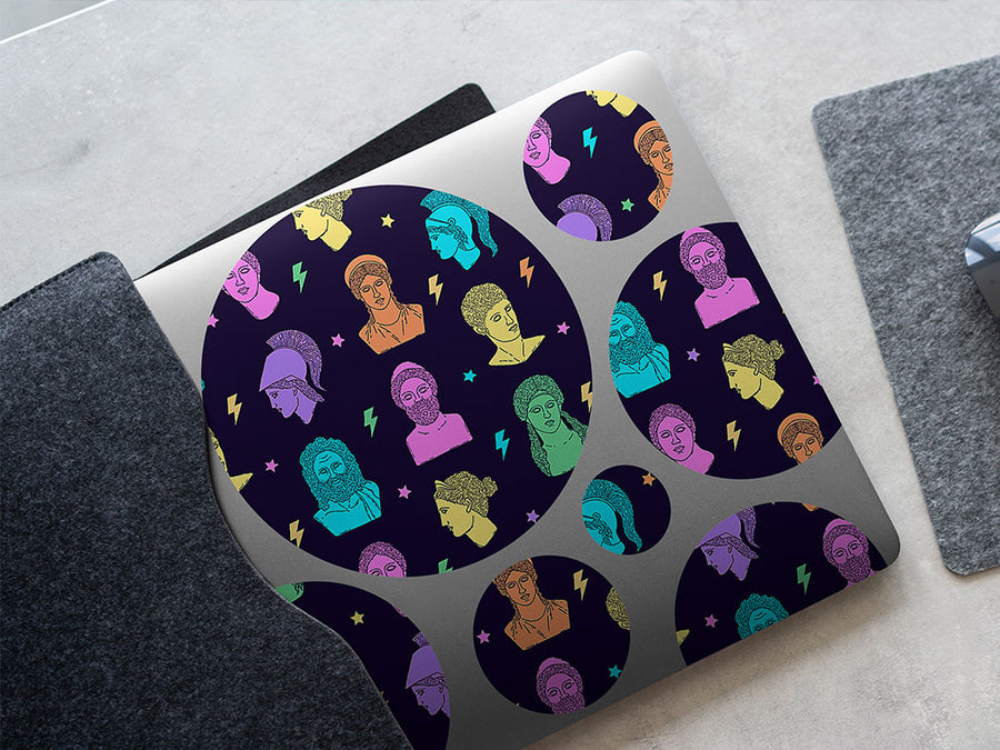 neon titans greco roman DIY Laptop Stickers